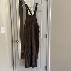 Mahina Olive Sleeveless Jumpsuit